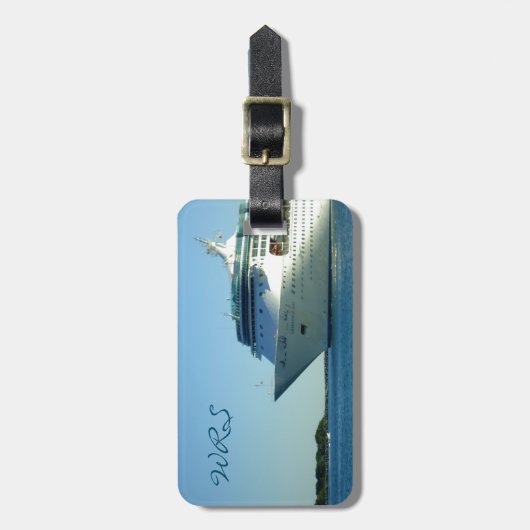 壮大さ入るチャネルのカスタム ラゲッジタグ (正面縦)