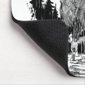 壮大で古いアメリカヘラジカ マウスパッド (コーナー)