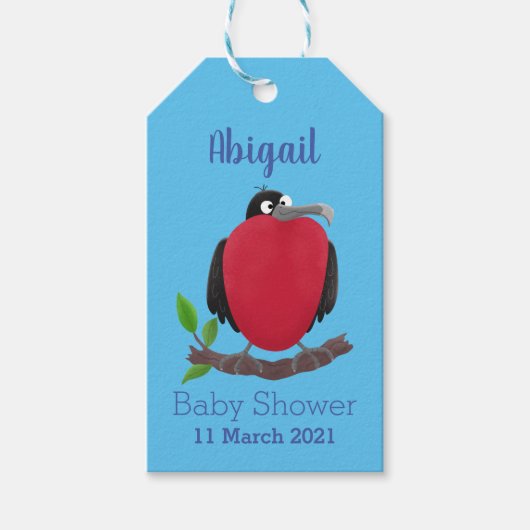 壮大なおもしろいフリードカー ギフトタグ (正面)