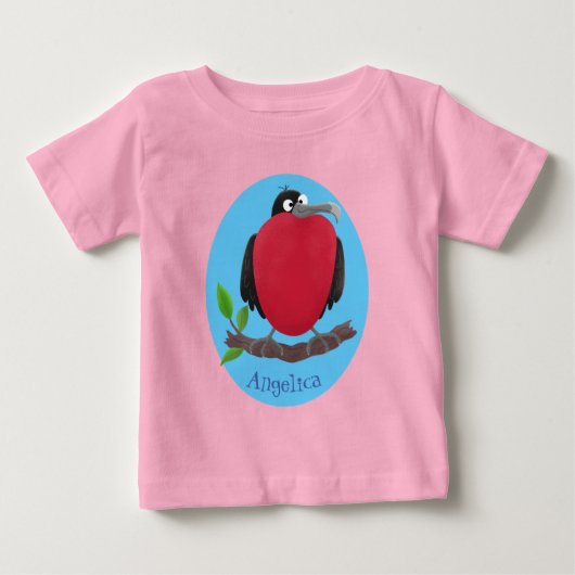 壮大なおもしろいフリードカー ベビーTシャツ (正面)