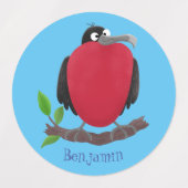 壮大なおもしろいフリードカー ラベル (デザイン1)