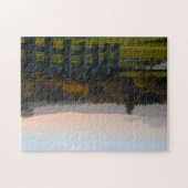 壮大なアイルランドの風景。湖への道 ジグソーパズル (横)