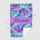 壮大なアジサイの花、パーソナライズ可能 ゴルフタオル (インサイチュ)