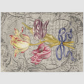 壮大なオランダストライプのチューリップデクページ紙 薄葉紙 (正面)