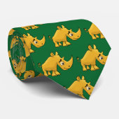 壮大なカートゥーンライノセロス ネクタイ (ロール)