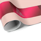 壮大なクリスマスレッドピンクの木 ラッピングペーパー (ロールコーナー)