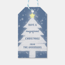 壮大なクリスマス ギフトタグ