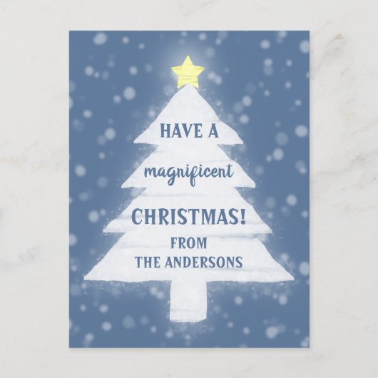 壮大なクリスマス シーズンポストカード (正面)