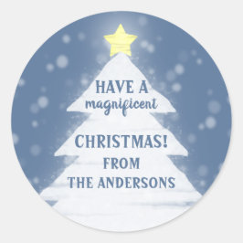 壮大なクリスマス ラウンドシール