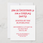 壮大なクレオパトラ 招待状 (裏面)