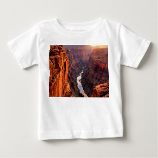 壮大なグランドキャニオンの風景アートベビーTシャツ ベビーTシャツ