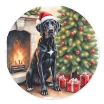 壮大なグレートデーンのクリスマス