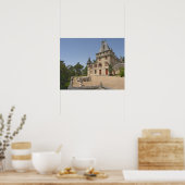 壮大なシャトー・ド・プレサックとガーデン ポスター (キッチン)