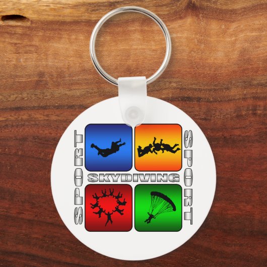 壮大なスカイダイビング キーホルダー (正面)