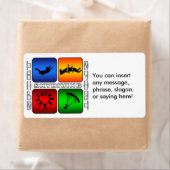 壮大なスカイダイビング ラベル (インサイチュ)