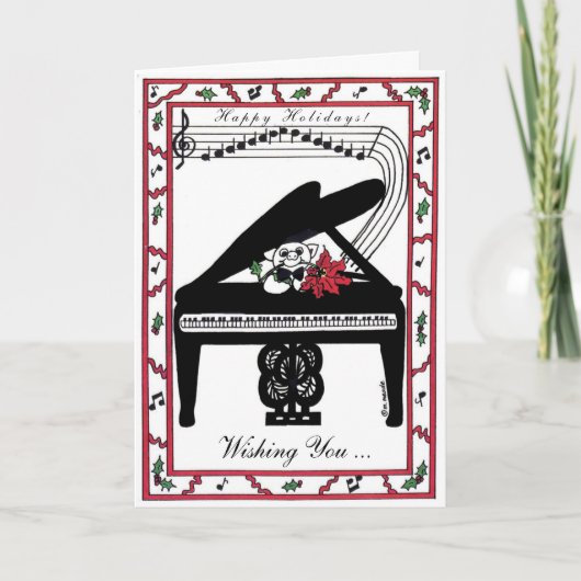 壮大なスケールの休日の喜び シーズンカード (正面)