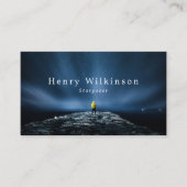 壮大なスターガーザーポートレート、天文学 名刺 (正面)