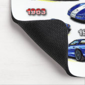 壮大なスポーツコルベット1963年1996年2010年 マウスパッド (コーナー)