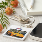 壮大なスーパーカーアクリルキーチェーンデザイン。 キーホルダー (正面右)