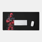 壮大なスーパーヒーロー玩具写真ゲーム デスクマット (キーボード&マウス)