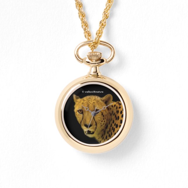 壮大なチーズで輝きを取り入れ 腕時計 (正面)