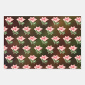 壮大なツツツジ、フローラオレンジ ラッピングペーパーシート (正面3)