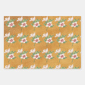 壮大なツツツジ、フローラオレンジ ラッピングペーパーシート (正面2)