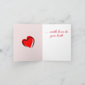 壮大なツツツツジ、記念日 カード (内部)