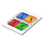 壮大なテニス（女性） ノートパッド (回転)