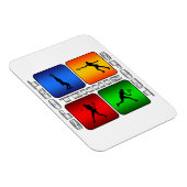 壮大なテニス(女性) マグネット (右側)