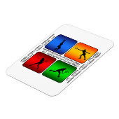 壮大なテニス(女性) マグネット (左側)