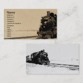 壮大なトランク西部エンジン第5042 名刺 (正面/裏面)