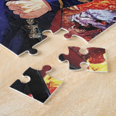 壮大なトランプサムライアニメ ジグソーパズル (側面)