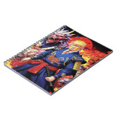 壮大なトランプサムライアニメ ノートブック (左側)