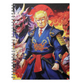 壮大なトランプサムライアニメ ノートブック (正面)