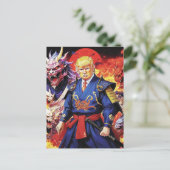 壮大なトランプサムライアニメ ポストカード (スタンド正面)