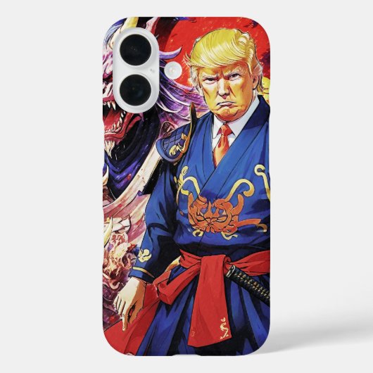 壮大なトランプサムライアニメ Case-Mate iPhoneケース (裏面)