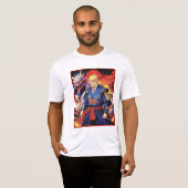 壮大なトランプサムライアニメ Tシャツ (正面フル)