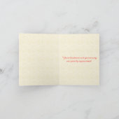 壮大なハミングバードサンキューノートカード サンキューカード (内部)