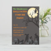 壮大なハロウィーン大人の衣装パーティー契約 招待状 (スタンド正面)