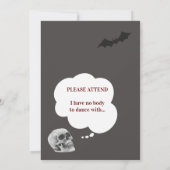 壮大なハロウィーン大人の衣装パーティー契約 招待状 (裏面)