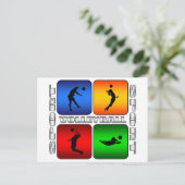 壮大なバレーボール ポストカード (スタンド正面)