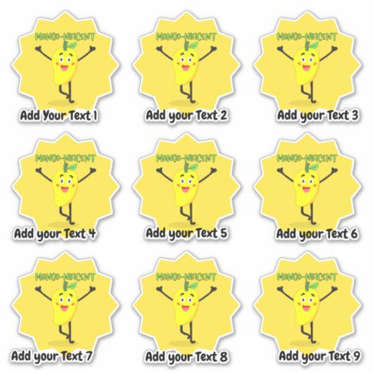 壮大なパーソナライズされた先生報酬ステッカー シール (正面)