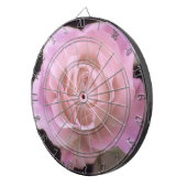 壮大なピンクのバラ ダーツボード (正面右)