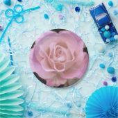 壮大なピンクのバラ ペーパープレート (パーティー)