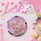 壮大なピンクのバラ ペーパープレート (パーティー)