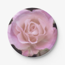 壮大なピンクのバラ ペーパープレート