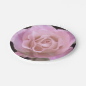 壮大なピンクのバラ ペーパープレート (アングル)