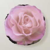 壮大なピンクのバラ ラウンドクッション (正面)