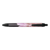 壮大なピンクのバラ 黒ボールペン (裏面)